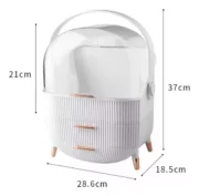 Organizador Maquillaje Portátil PortaCosmético Capsula Con Manija - Imagen 5