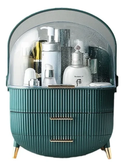 Organizador Maquillaje Portátil PortaCosmético Capsula Con Manija
