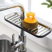Organizador De Bacha Cocina Porta Esponjas Con Escurridor - Imagen 4