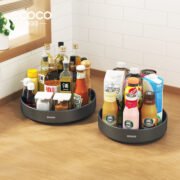 Plato Giratorio Doble Bandeja Organizadora Especiero Cocina - Imagen 3