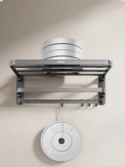 Toallero Repisa De Baño Organizador Plegable Acero 50 Cm - Imagen 3