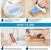 Kit Profesional De Piedra Para Afilar Cuchillos Cocina - Imagen 3