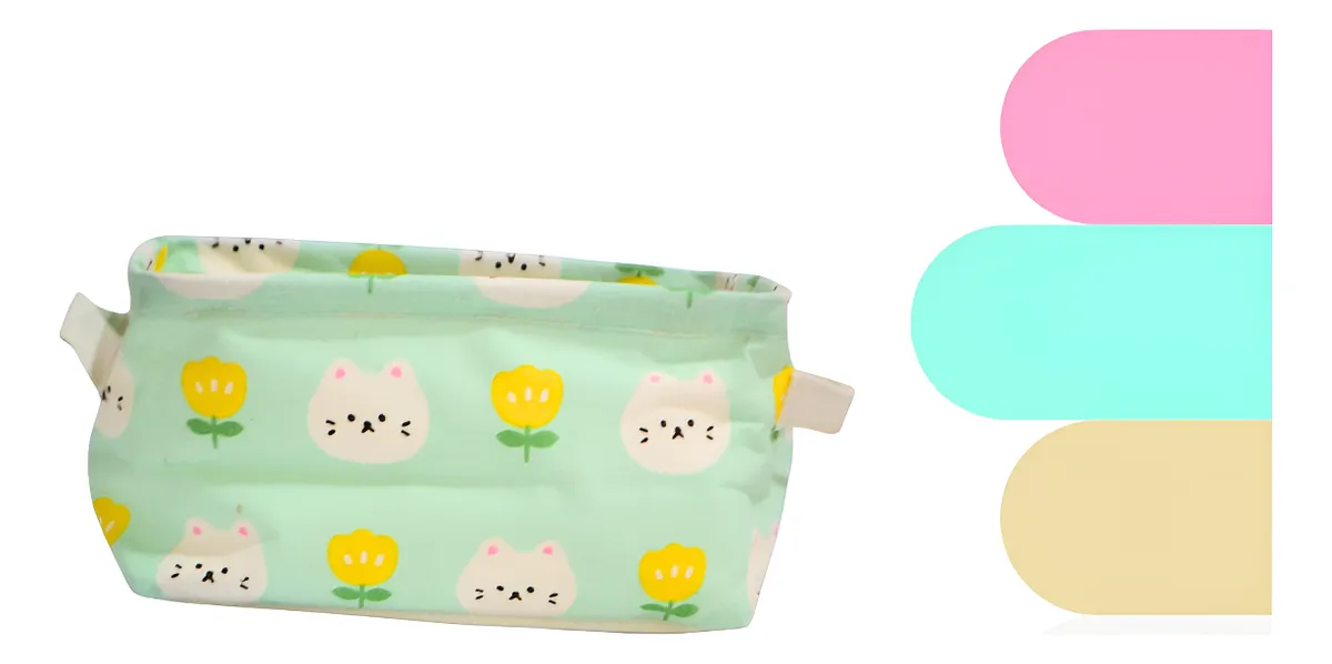 34140-29-TQ lupino gatitos turquesa Organizador de Pañales LUPINO - Imagen 1