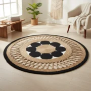 Alfombra Redonda de Yute NYRA 120 cm