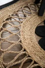 Alfombra Redonda de Yute NYRA 120 cm - Imagen 2