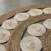 Alfombra Redonda de Yute GAIA 120 cm - Imagen 2