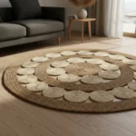 Alfombra Redonda de Yute GAIA 120 cm