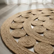 Alfombra Redonda de Yute KAIA 120 cm - Imagen 2