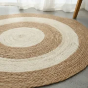 Alfombra Redonda de Yute KARUA 100 cm - Imagen 2