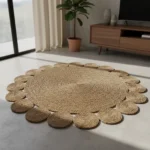 Alfombra Redonda de Yute SERENA 120 cm