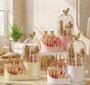 Organizador De Maquillaje Giratorio Con Compartimientos ATENA