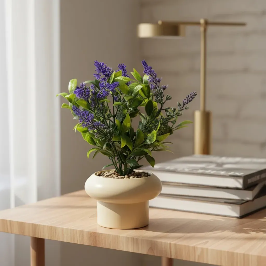 JJO 01-274 leyla 2 Lavanda Decorativa c/Maceta LEYLA - Imagen 1