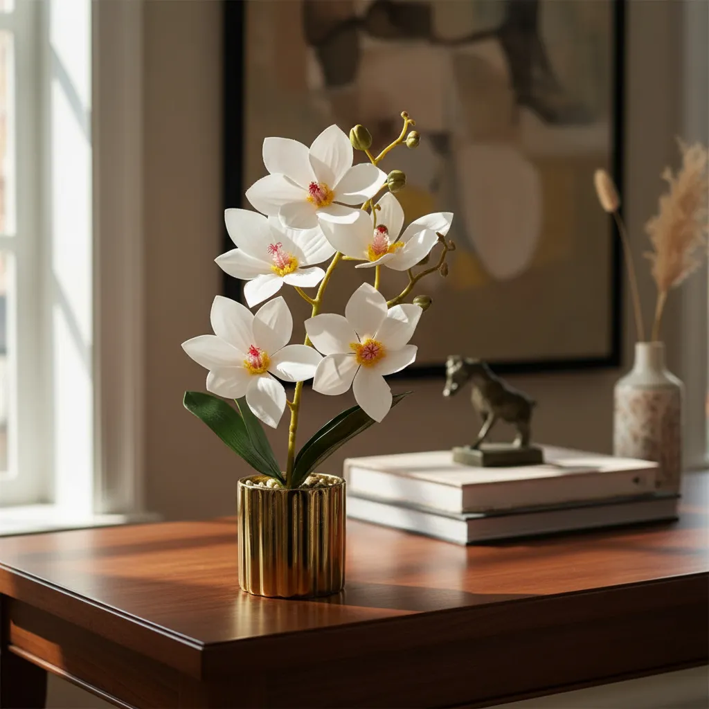 JJO 01-282 diana rosa Orquideas Decorativa c/ Maceta DIANA - Imagen 1