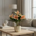 Lirio Blanco Decorativo c/ Maceta LEAH