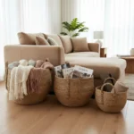Set 3 Canastos Redondos de Yute BOHEME
