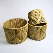 Set 3 Canastos Redondos de Yute LUNA