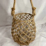 Fanal Colgante de Yute y Vidrio MERA