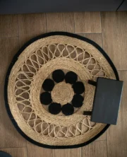 Alfombra Redonda de Yute NYRA 120 cm