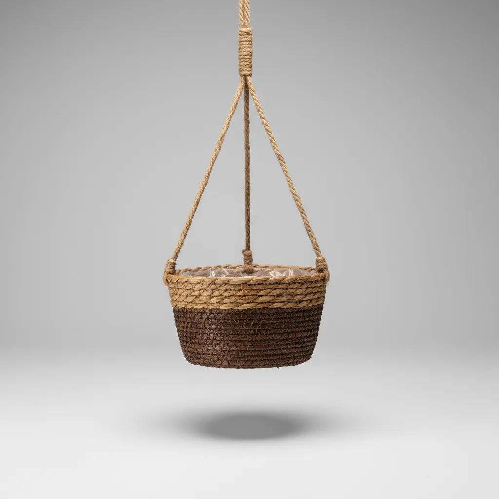 Porta Maceta Yute 34140-12 Porta Maceta Colgante de Yute TERRA - Imagen 1