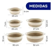 Set 5 Canastos Redondos  SIENA - Imagen 3