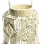 Fanal Colgante de Yute y Vidrio MILAN