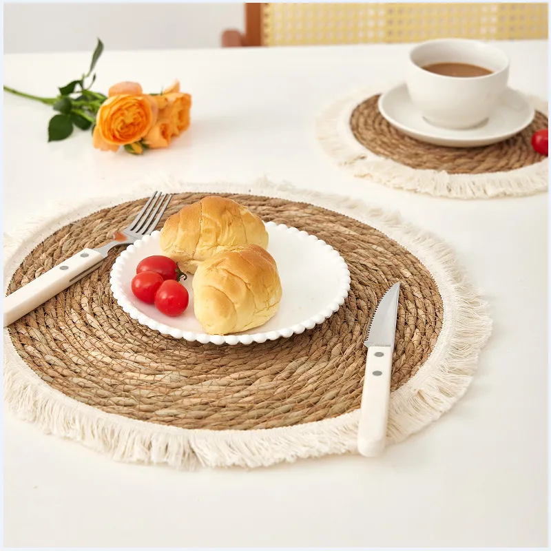 individual yute gea JJO01114BRWT Individual Redondo de Yute GEA - Imagen 1