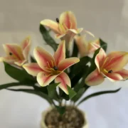 Lirio Blanco Decorativo c/ Maceta LEAH - Imagen 2