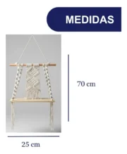 Repisa Colgante de Macrame BRUMA - Imagen 3