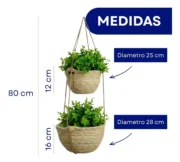 Portamaceta de Yute EVA - Imagen 3