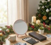 Set para Maquillaje Brochas y Espejo