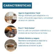 Jarra para cafe 360 ml BOHO - Imagen 4