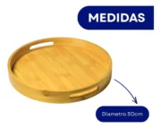 Bandeja Circular Bambu RUMI - Imagen 3
