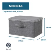 Organizador de Tela Gris LUA - Imagen 4