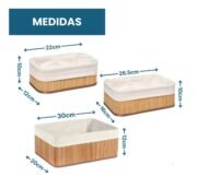 Set Organizadores de Bambu LOLEREY - Imagen 3