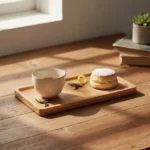 Bandeja Rectangular de Bambu  17x8 cm