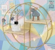 Estante Circular Dorado DEVRE