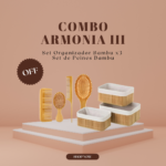 Set Armonia III Organizador de Bambu y Set de Peines