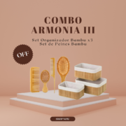 Set Armonia III Organizador de Bambu y Set de Peines