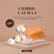 Set CALMA Secaplatos Bambu y Porta tazas Bambu
