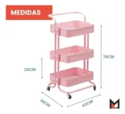 Carrito Organizador Plastico JUNE - Imagen 3